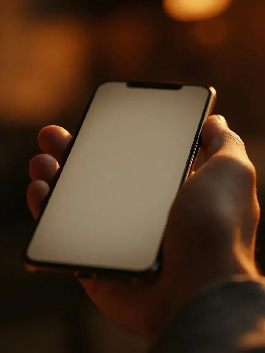 A smartphone displaying an installation step during setup